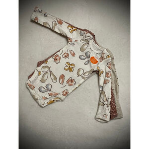 Baby NWOT Carter's Newborn girls Bodysuits 3-Pack White Brown Floral & Polka Dot